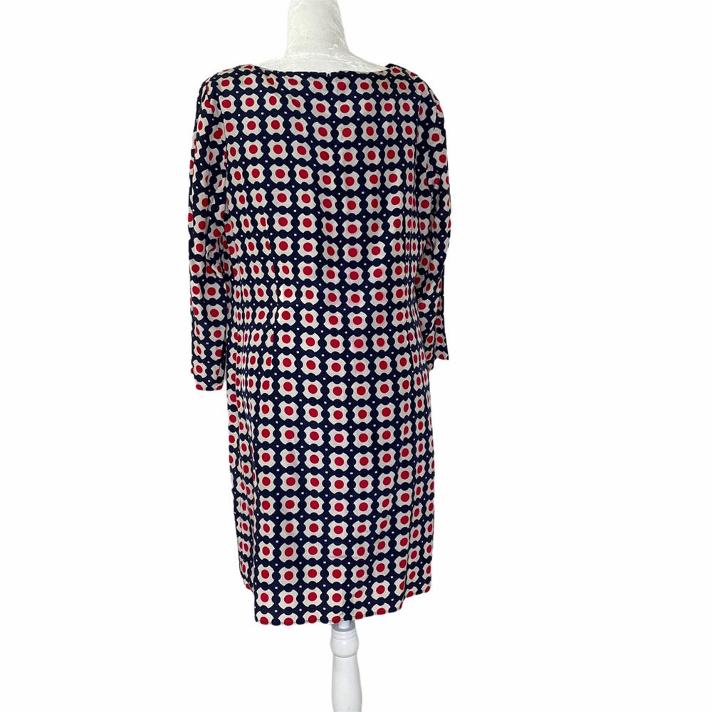 BROOKS BROTHERS Floral Pattern Silk Blend Shift Dress - Picture 3 of 5
